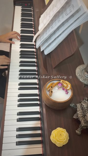 شمع پاییزی دستساز، ظرف چوبی دستساز