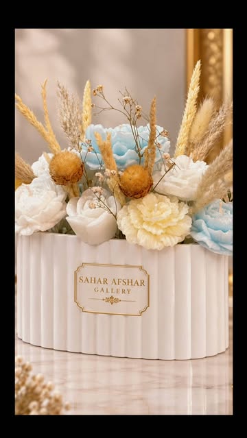 جعبه لوکس آبی دست‌ساز